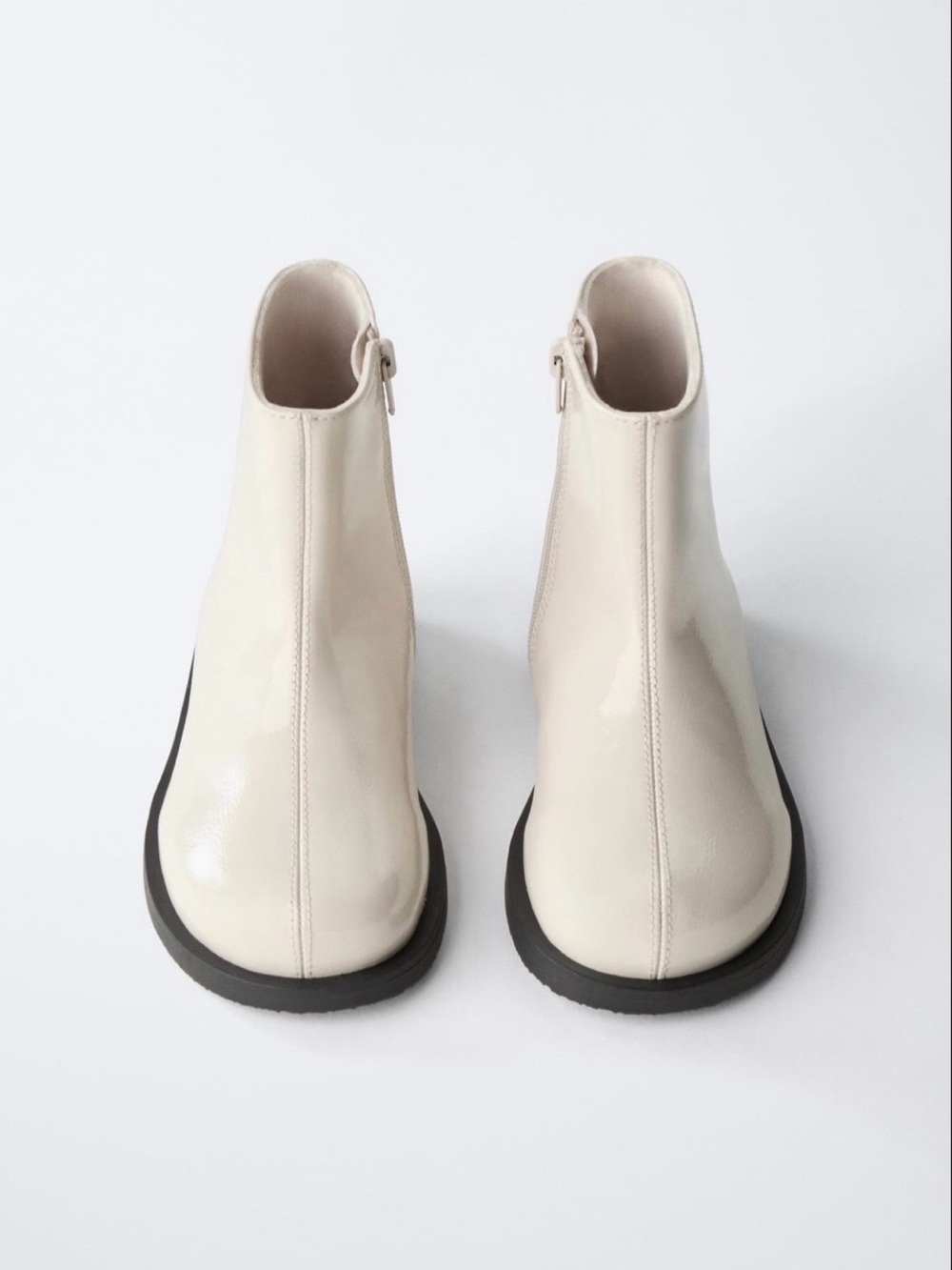 ZARA patent boots for girls, size 10.5